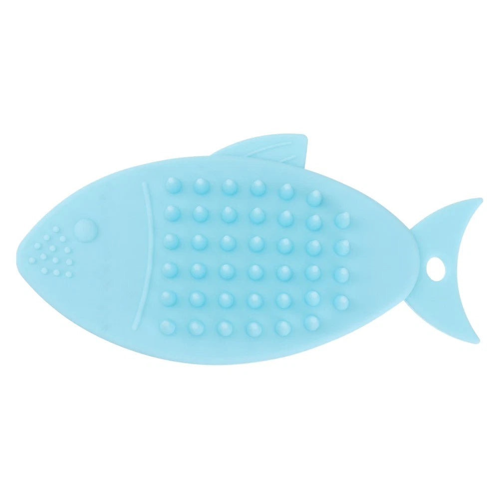 Fish-shaped Bath Brush Shower Scrubber for Body Cleansing Baby Child Handheld