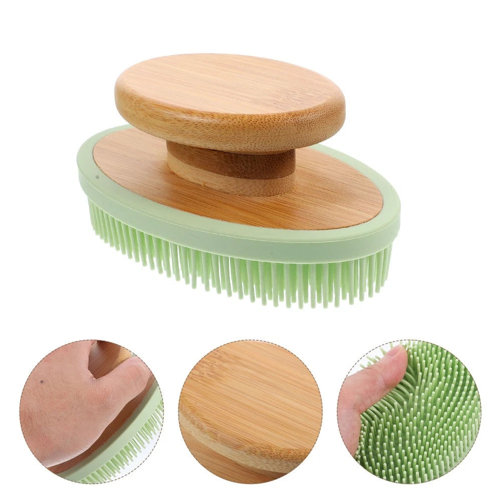 Bath Brush Silicone Body Scrubber Multi-functional Exfoliating Exfoliator