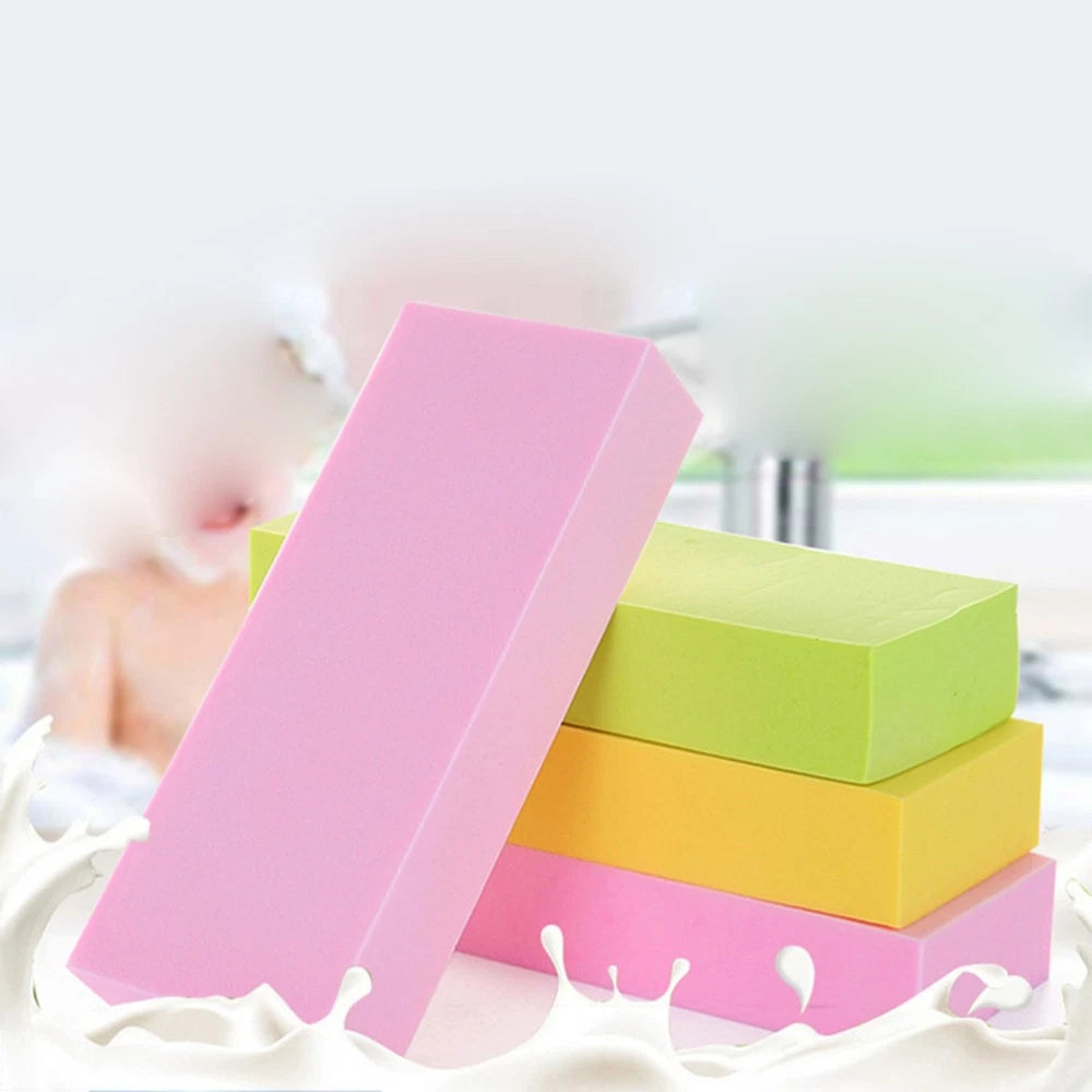 3 Pcs Sponge Cotton Exfoliating Brush Shower Exfoliator Body Scrubber