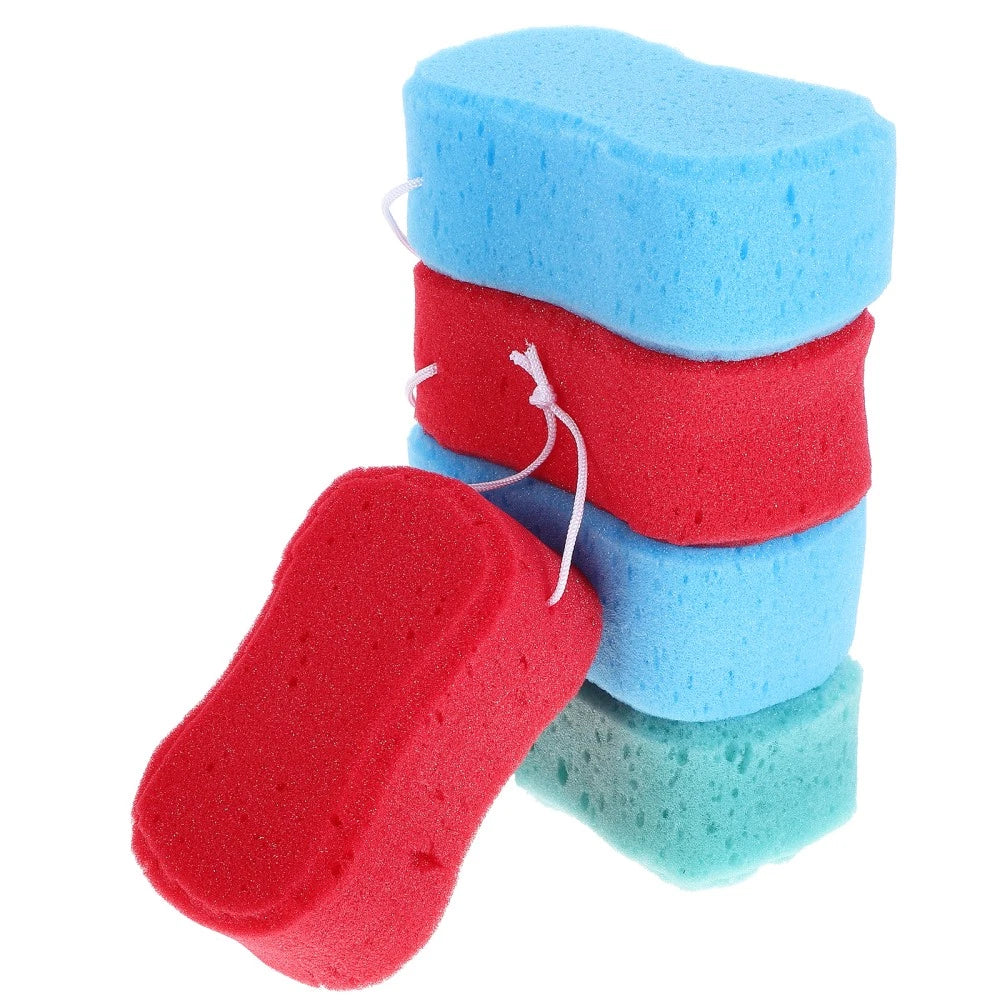 5Pcs Durable Body Bath Wipe Shower Exfoliating Sponge Body Brush Mixed Color