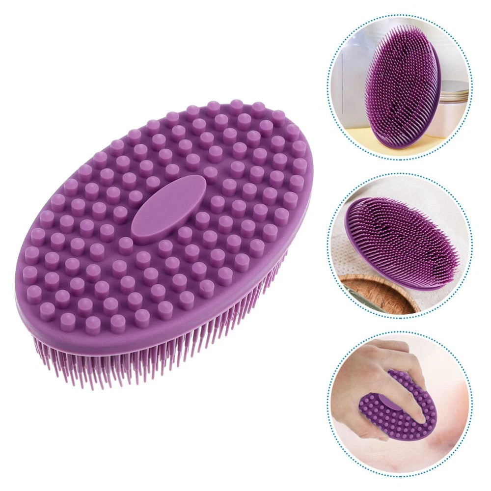 Baby Silicone Bathing Brush Skin Kids Cleaning Brush Scrubber