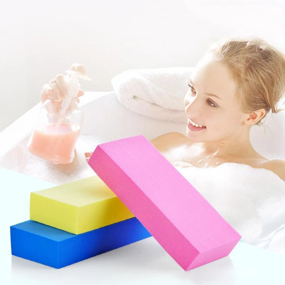 3 Pcs Sponge Cotton Exfoliating Brush Shower Exfoliator Body Scrubber