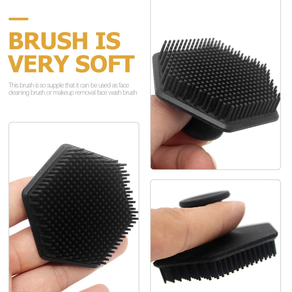 African Net Sponge Silicone Face Brush Scalp Scrubber Bath Body Shaving