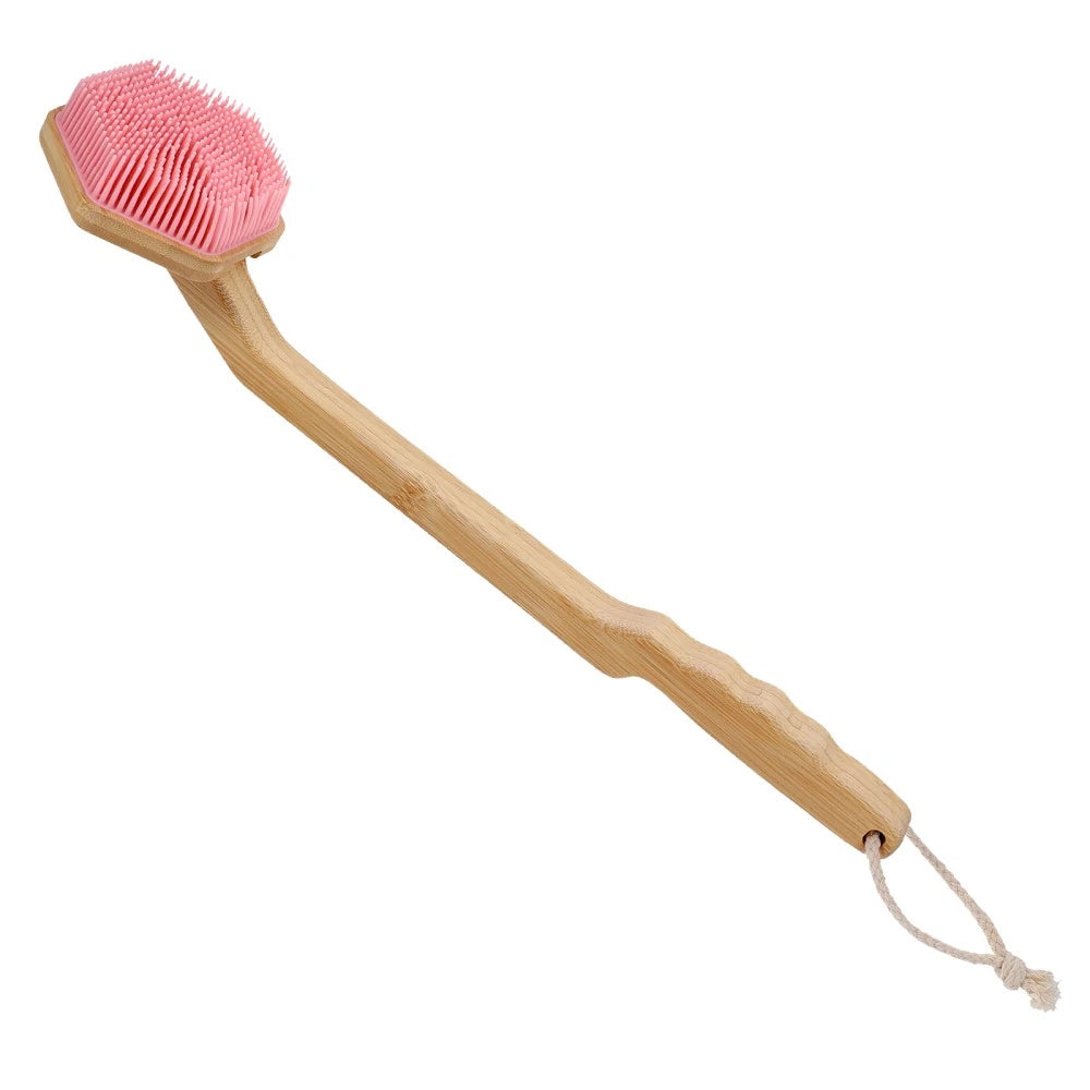 Bath Brush Exfoliating Body Scrub Silicone Scrubber Shower Bathing Back for