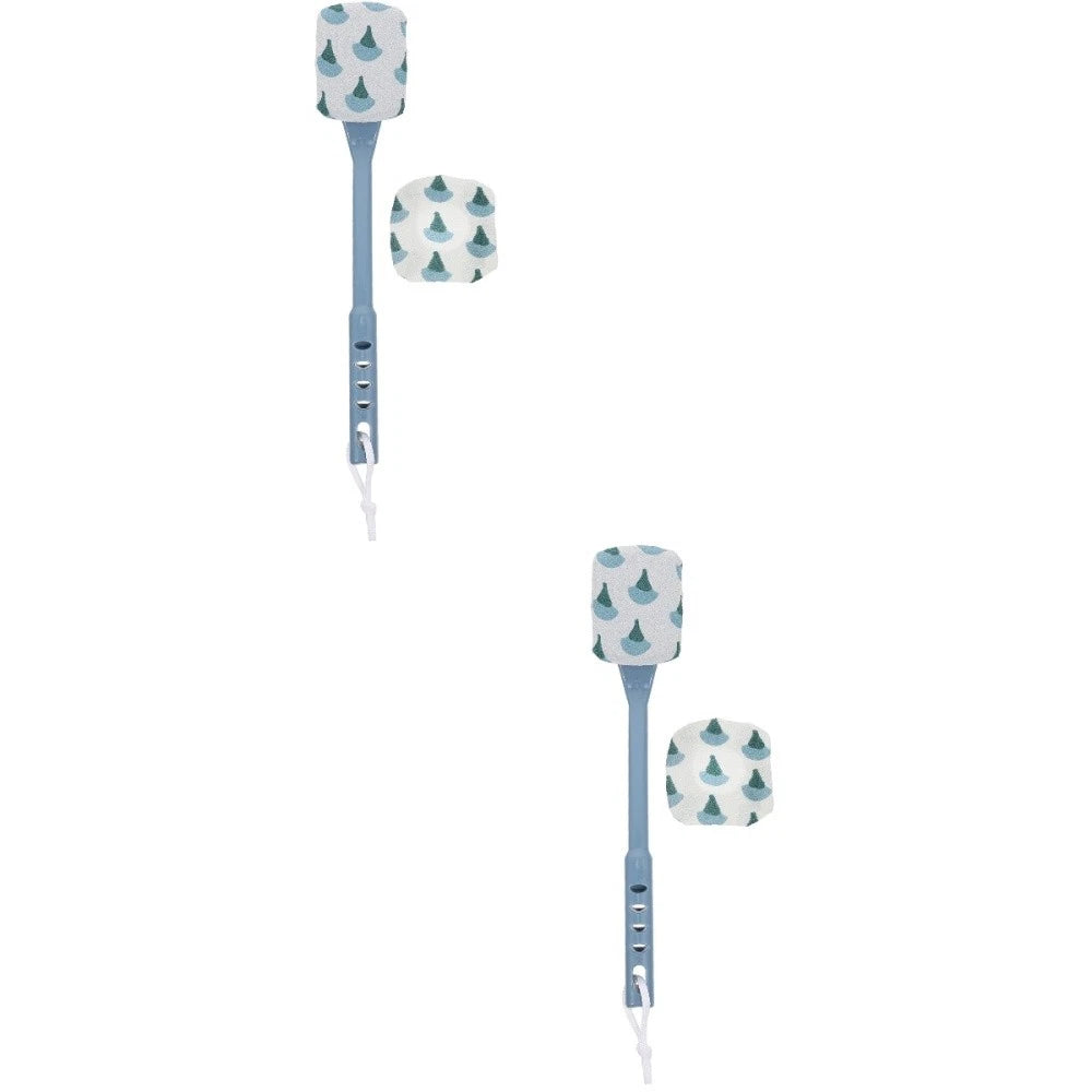 2 Pcs Scrub Bath Brush Back Shower Long Handle Scrubber for Use in