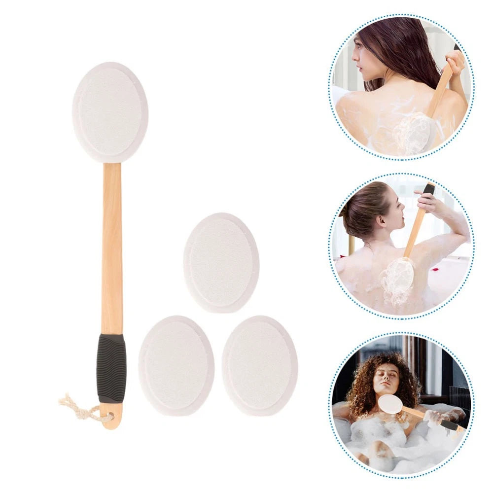 Anti- Bath Brush Set Back Exfoliator Elderly Cream Applicator for