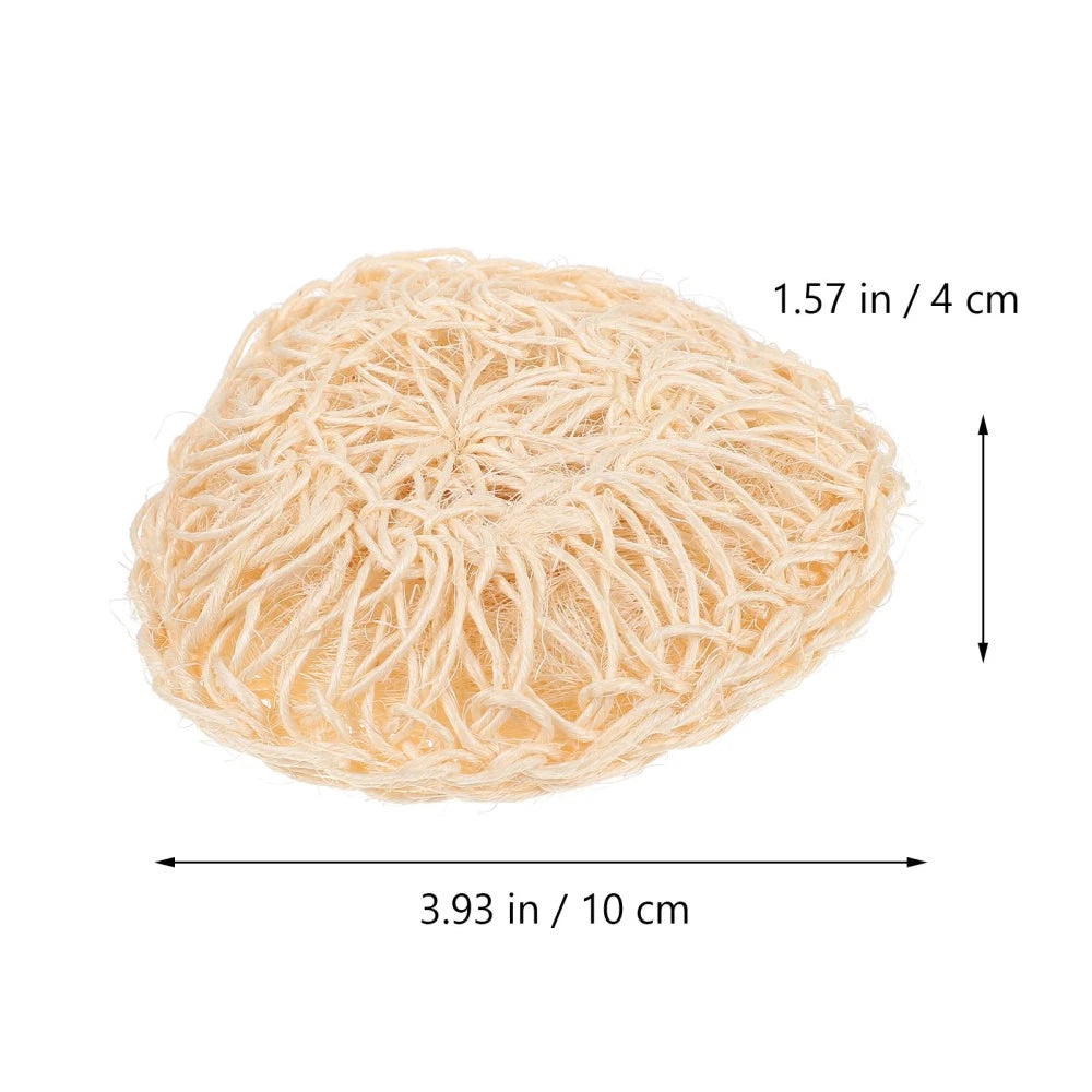 2 Pcs Sisal Bath Brush Man Mother Spa Shower Puff Bathing Accessories