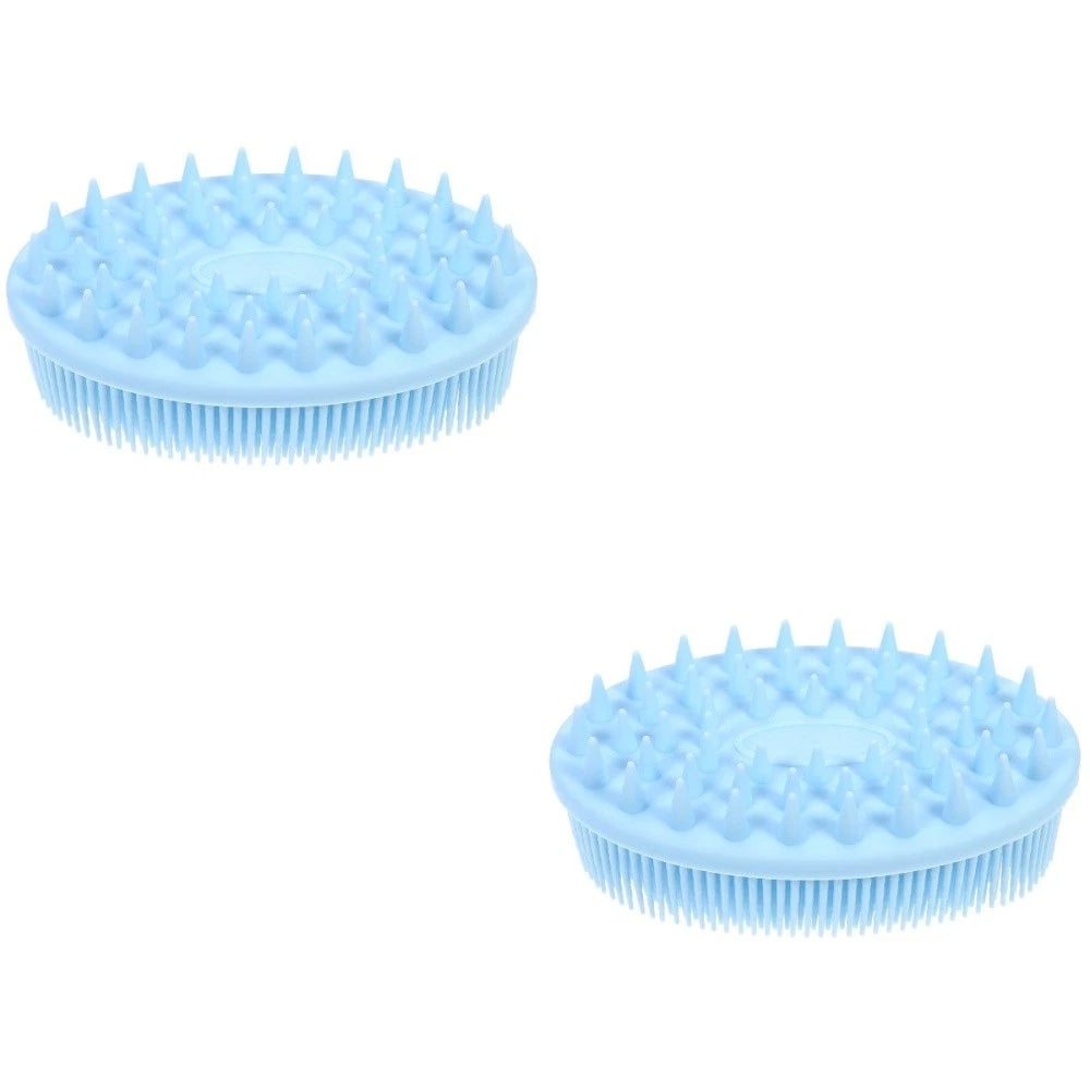 2 Pieces Silicone Bath Brush Body Brushes for Shower Baby Shampoo Scalp