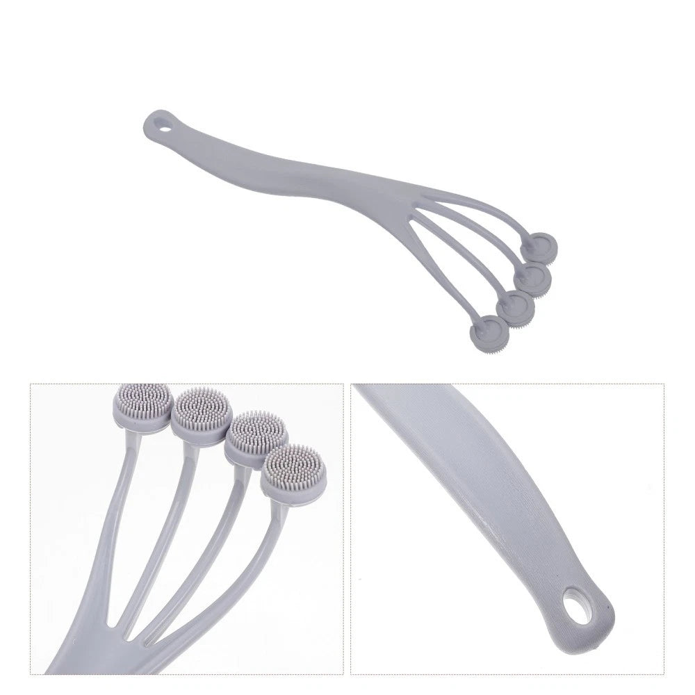 4 Pack Exfoliating Bath Brush Back Scrubber for Shower Cleaning Massage