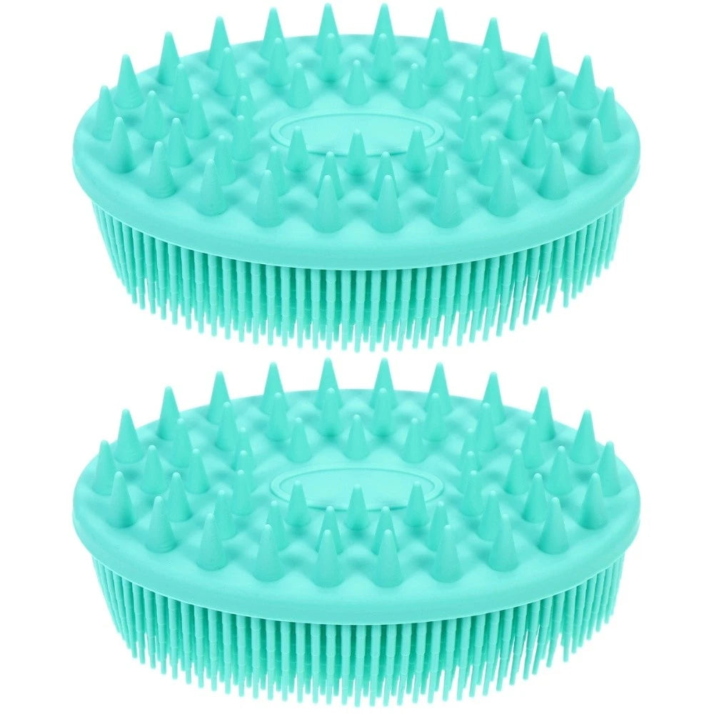 2 Pack Silicone Bath Brush Man Child Baby Adult Shower Practical