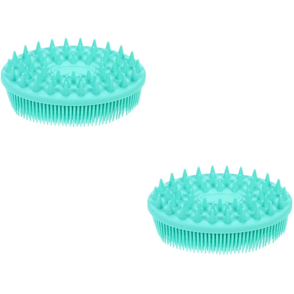 2 Pack Silicone Bath Brush Man Child Baby Adult Shower Practical