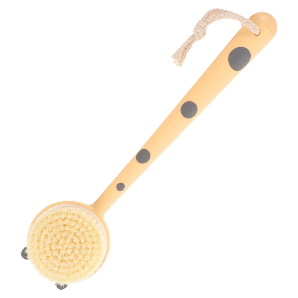 Leopard Print Bath Brush Soft Body Scrubber Scrubbers for Back Fiber
