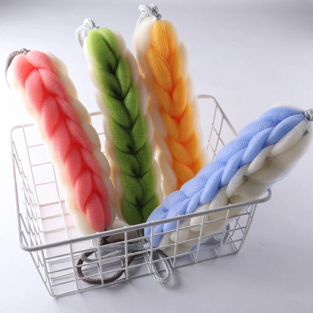 2 Pcs Bath Bar Miss Man Exfoliating Washcloth Back Scrubber Shower