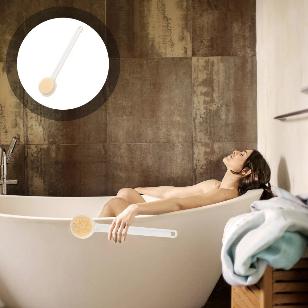Back Scrubbing Brush Mens Scrubber Shower Bath Brushes Long Handles for Elderly