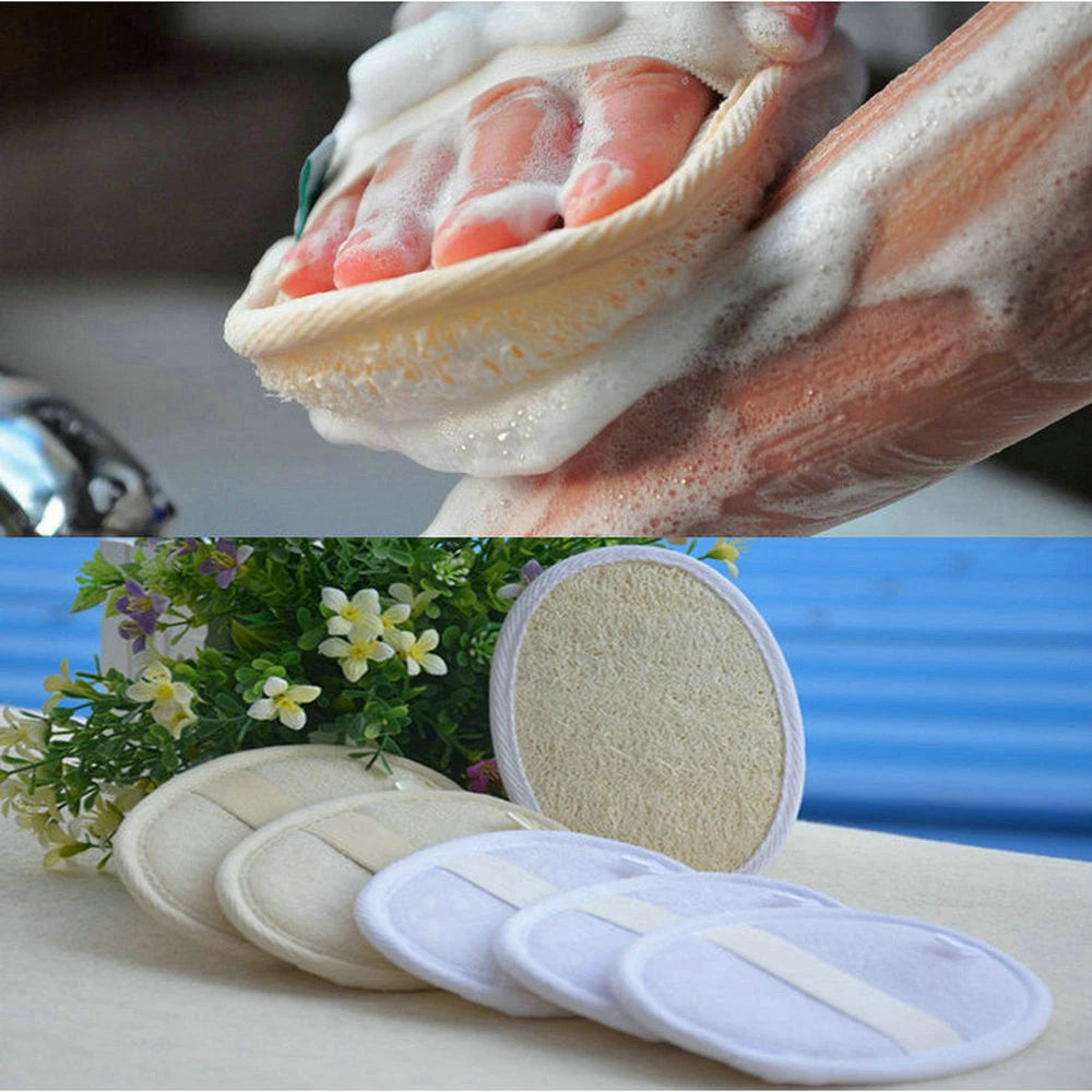 Natural Bath Pro Loofah Pad - Shower Sponge Body Scrubber Exfoliating Wash Pad,-