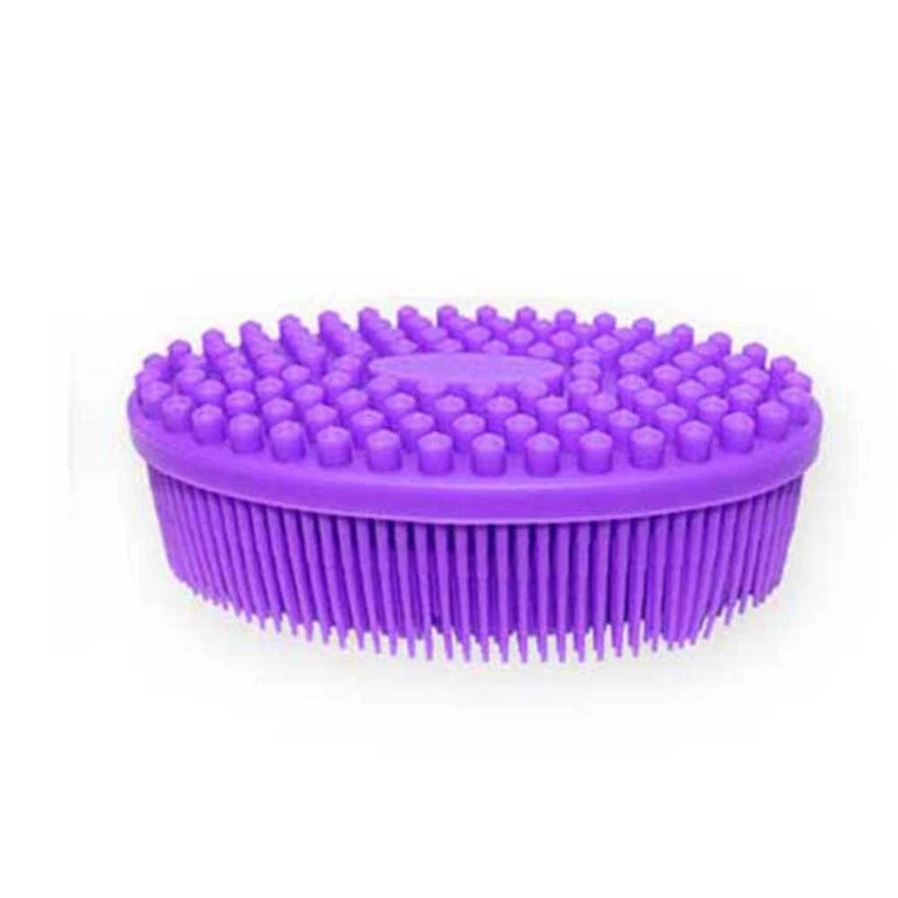 2 PCS Bath Brush Silicone Exfoliator Body Scrubber Baby Bathing Shower