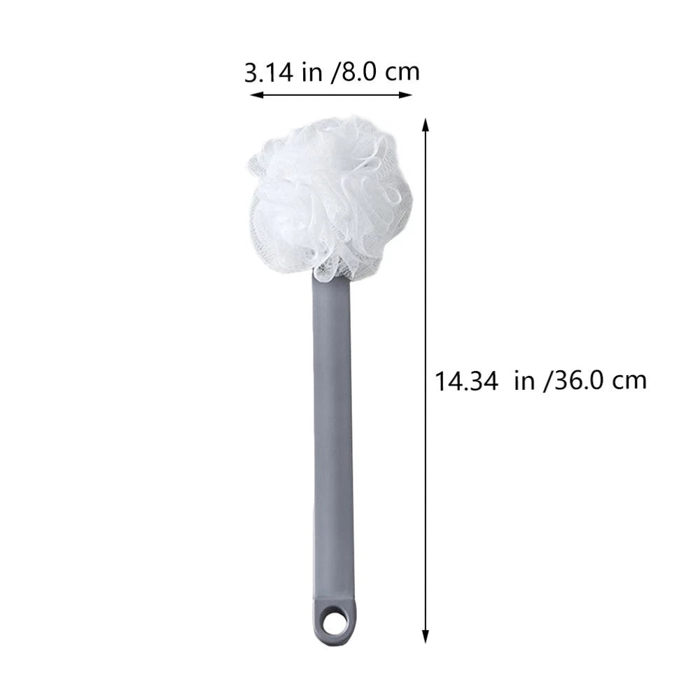 1pc Body Cleaning Brush Bath Exfoliating Brush Back Scrubber Brush (Gray)