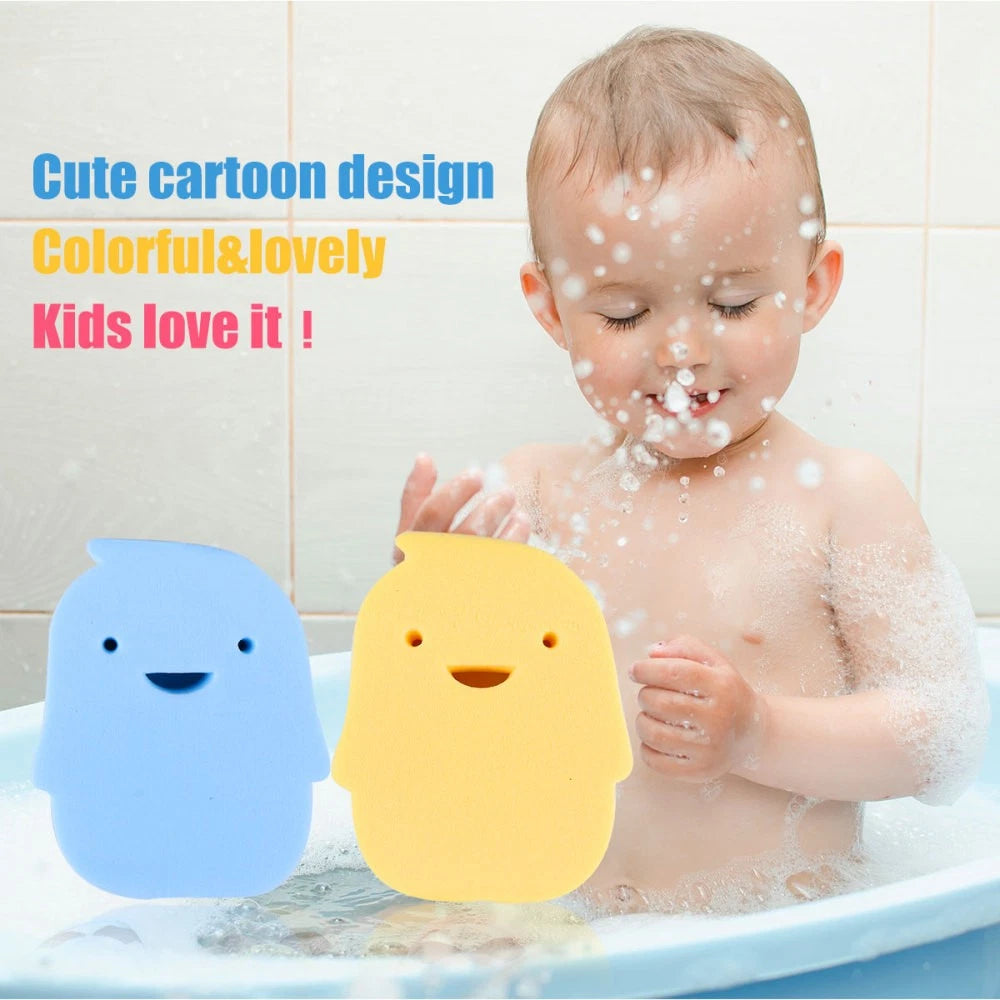 2 Pcs Baby Bath Sponge Infant Shower Rubbing Scrubber Body Bath Brush PVA