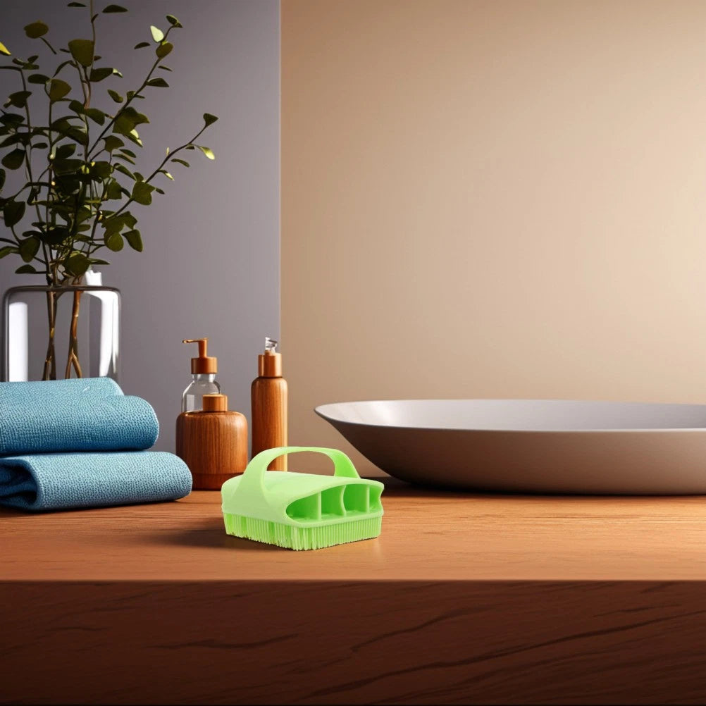 Silicone Bath Massage Brush Man Scrubber for Shower Men