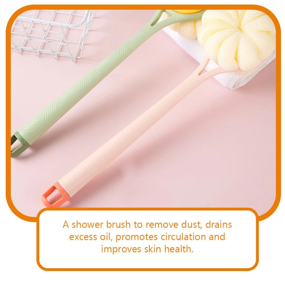 Bath Brush Shower Exfoliating Scrubber with Handle Body Exfoliator