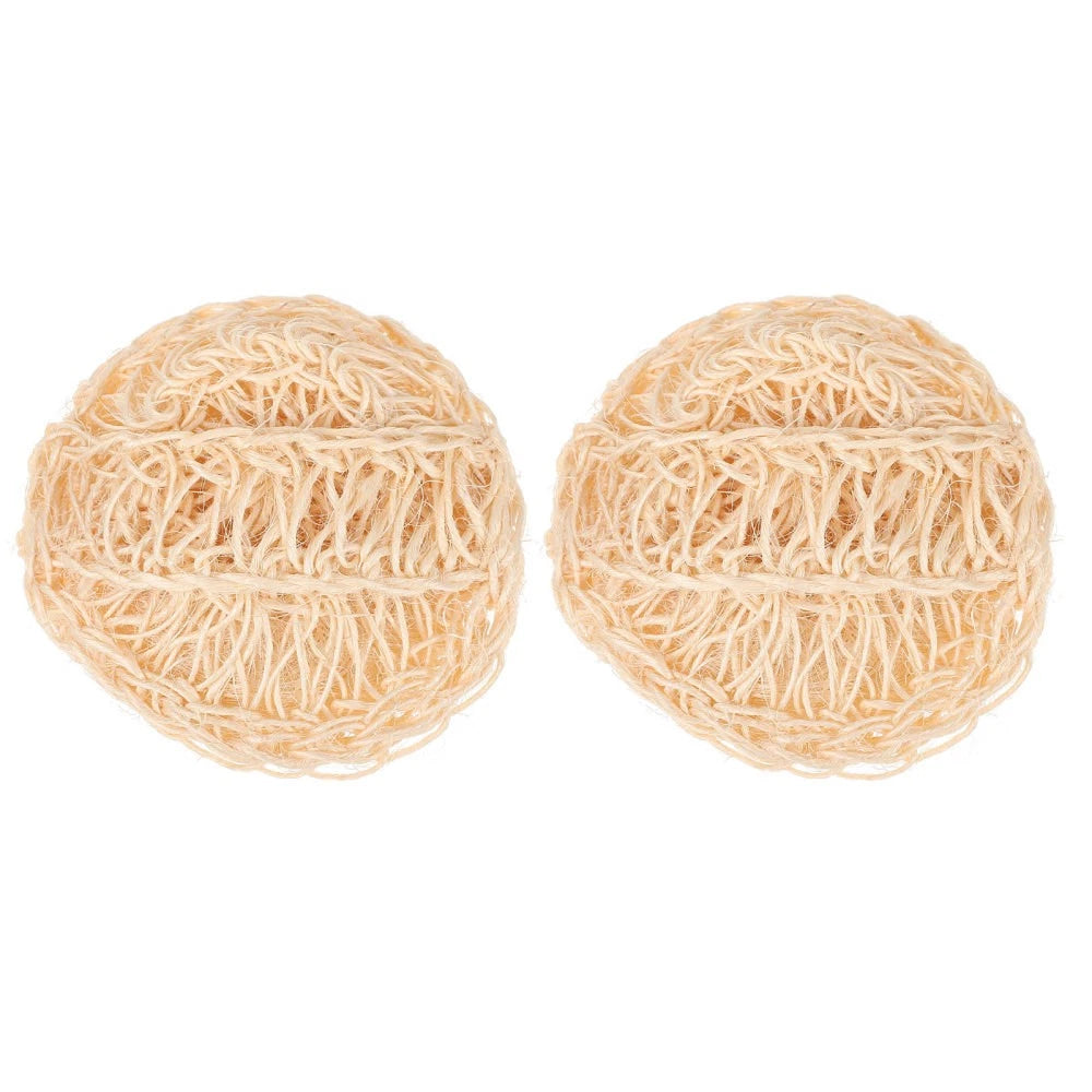 2 Pcs Sisal Bath Brush Back Cleaners Shower Products Man Dry Body Scrubber