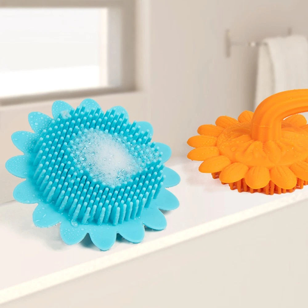 Shampoo Brush Durable Bath Brush for Baby Kids (Blue) bath brush for newborn