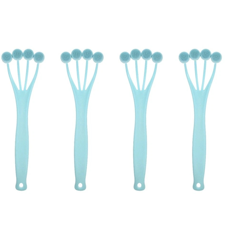 4 Pack Exfoliating Bath Brush Man Miss Long Handle Back Practical Shower Body