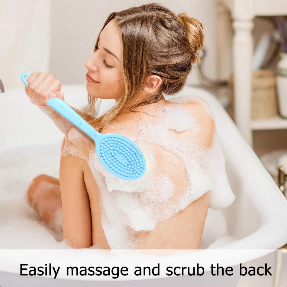 Cleaning Brush Bath Shower Body Scrubber Bathroom with Long Handle