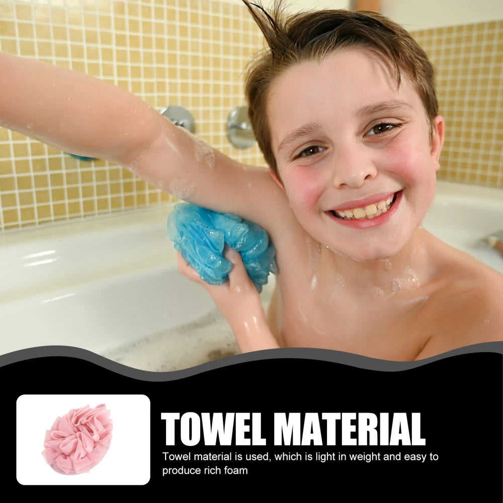 3 Pcs Bath Sponge Brush Travel Loofahs for Shower Exfoliating Scrubber