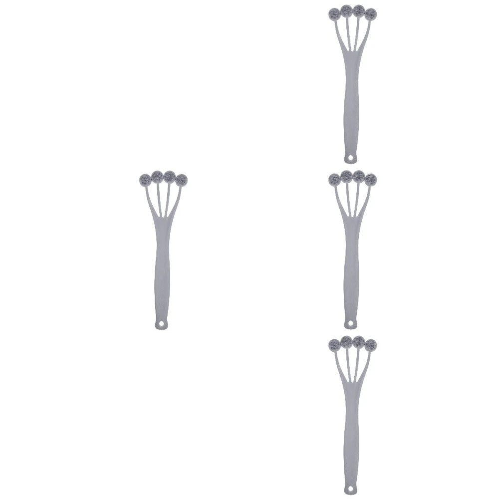 4 Pack Exfoliating Bath Brush Back Scrubber for Shower Cleaning Massage