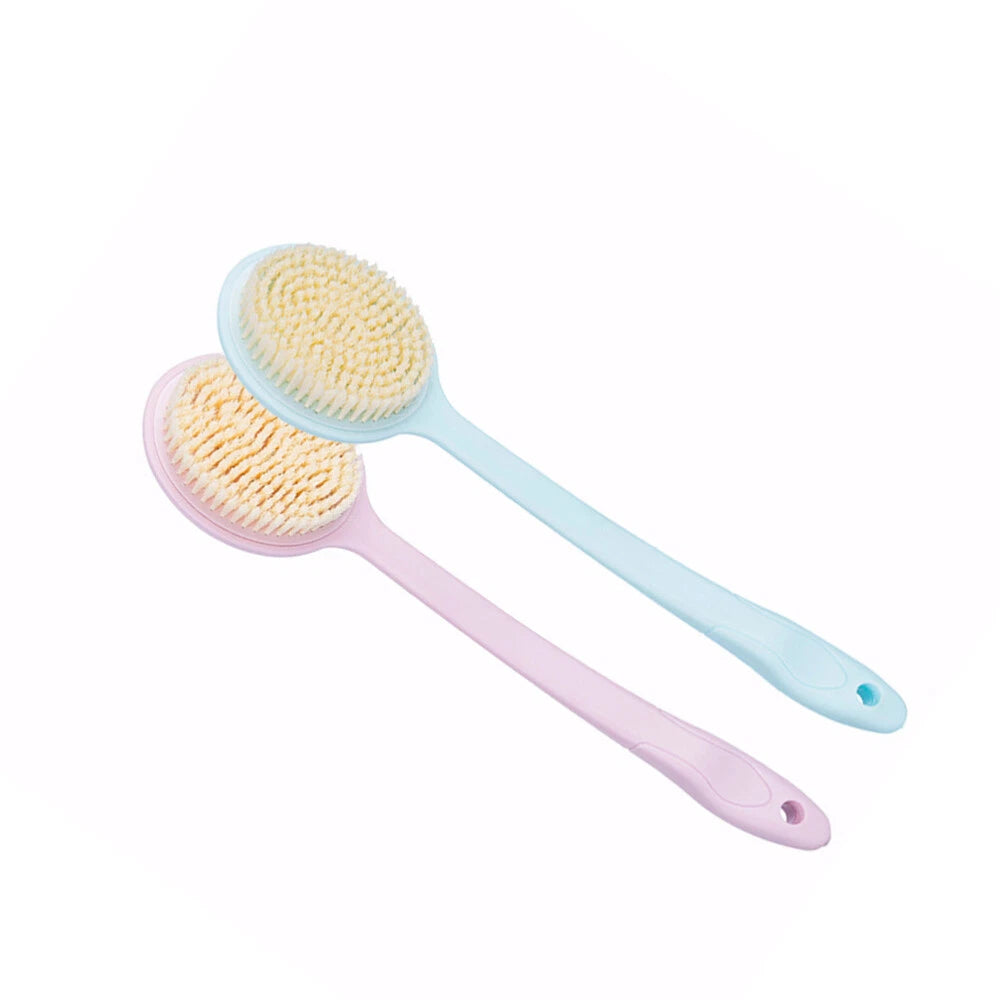 2 PCS Bath Back Cleaning Scrubber Back Loofah Brush Wet Dry Body Brush