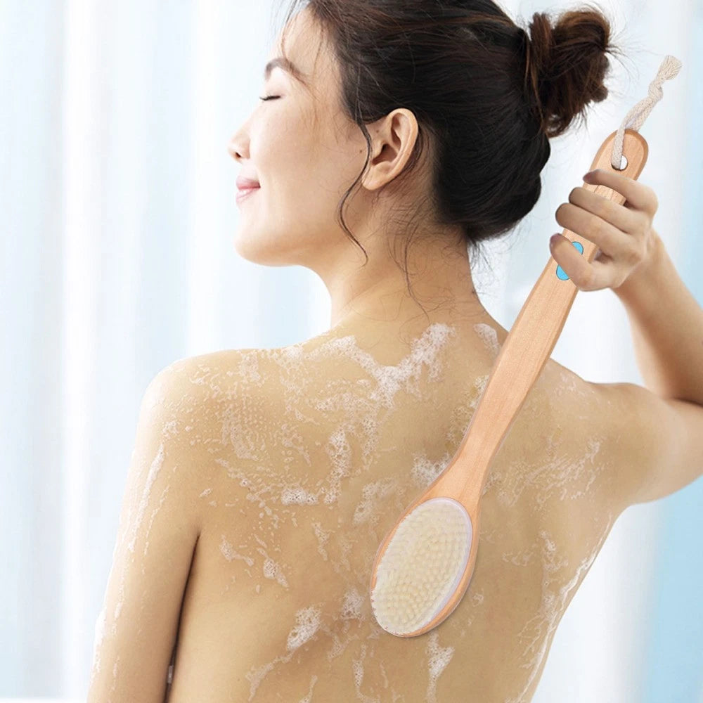 Massage Bath Brush Body Exfoliator Shower Scrubber Comb Double-sided