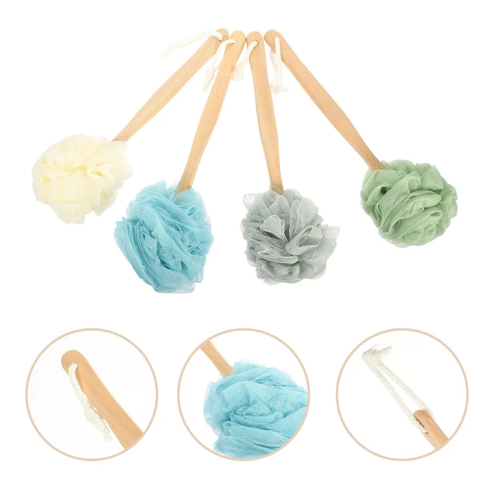 4 Pcs Bath Brush Rubs Back Miss Exfoliating Scrub Shower Body