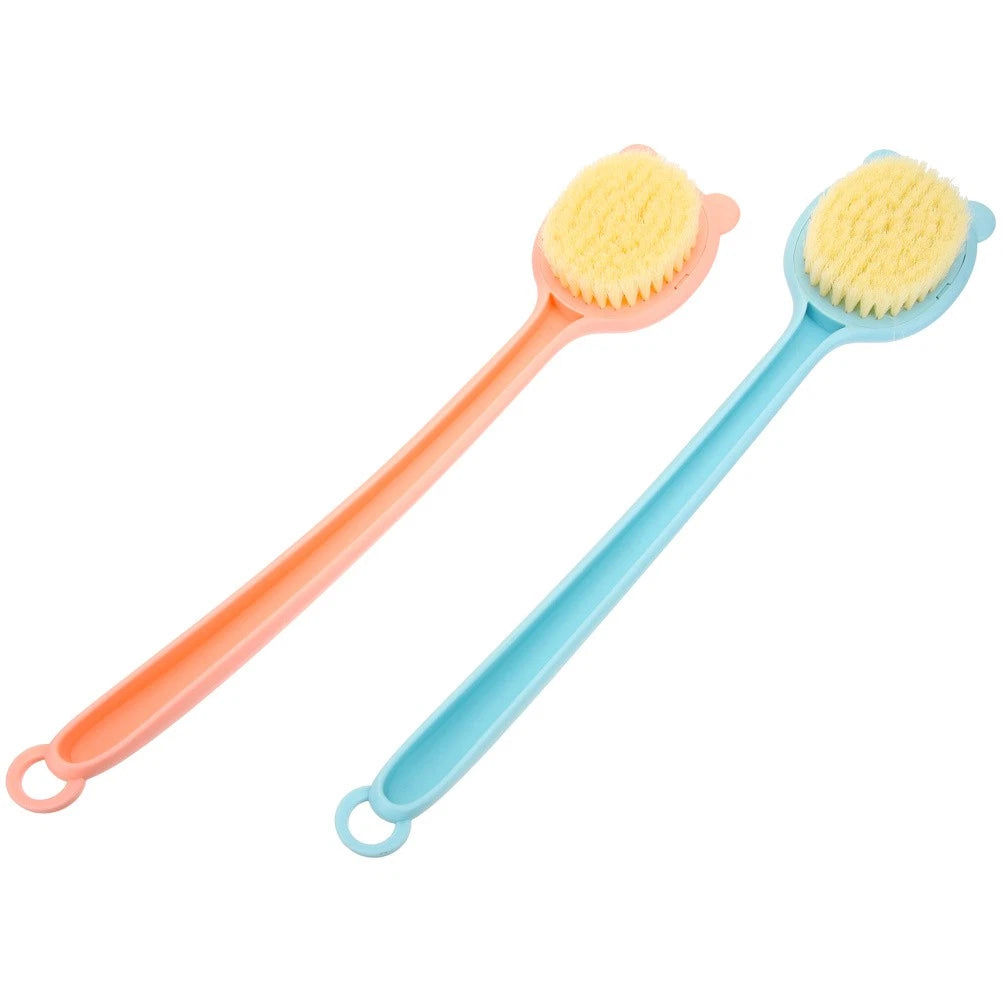 2 Pcs Bath Scrub Brush Man Body Exfoliator Exfoliating Back Scrubber
