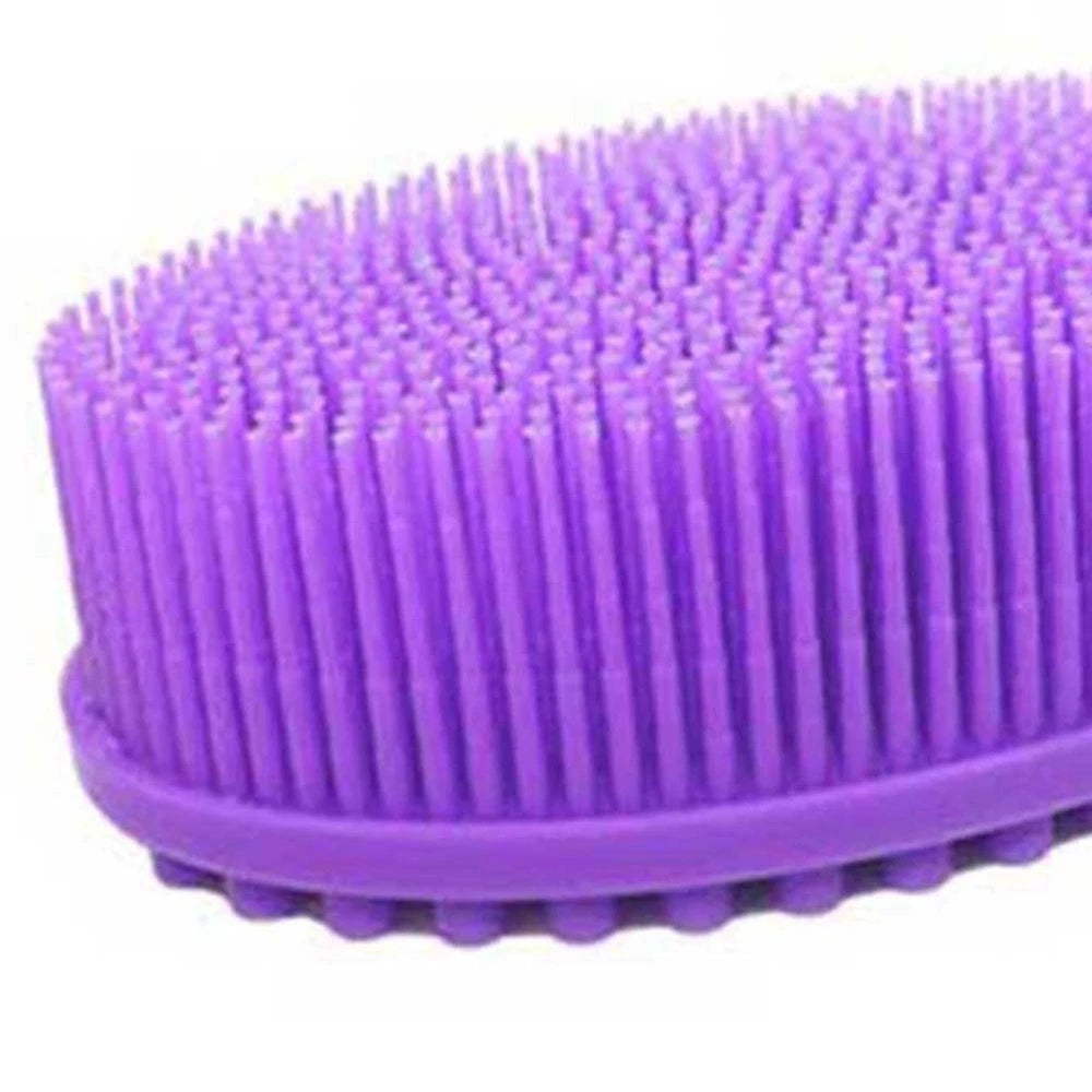 2 PCS Bath Brush Silicone Exfoliator Body Scrubber Baby Bathing Shower