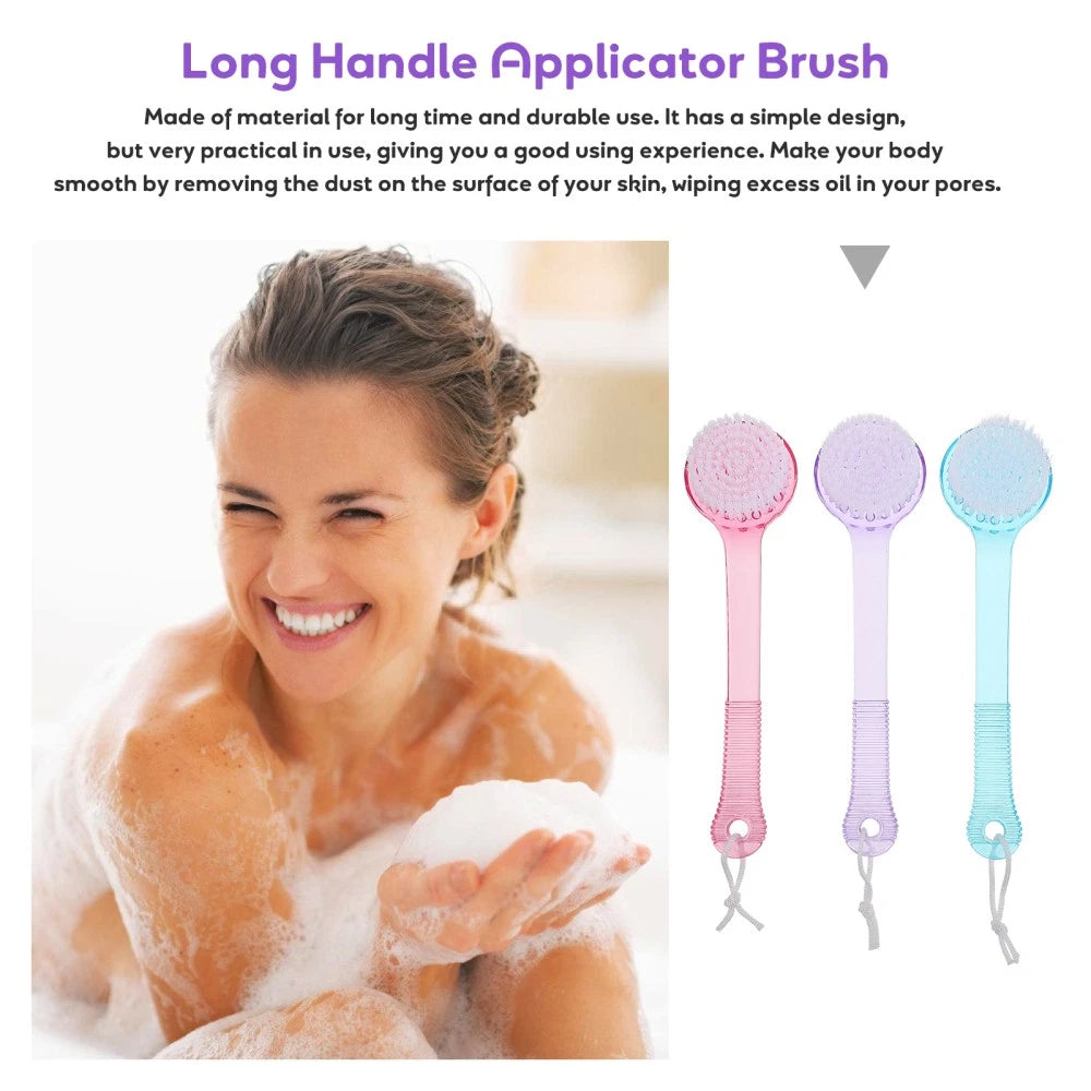 3 Pcs Bath Brush Scrub for Shower Loofah Exfoliating Body Scrubber