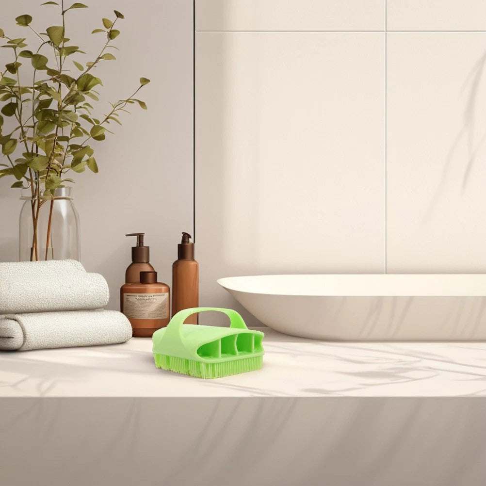 Silicone Bath Massage Brush Man Scrubber for Shower Men