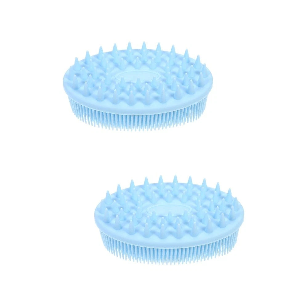 2 Count Silicone Bath Brush Body Brushes for Shower Baby Scalp Massage