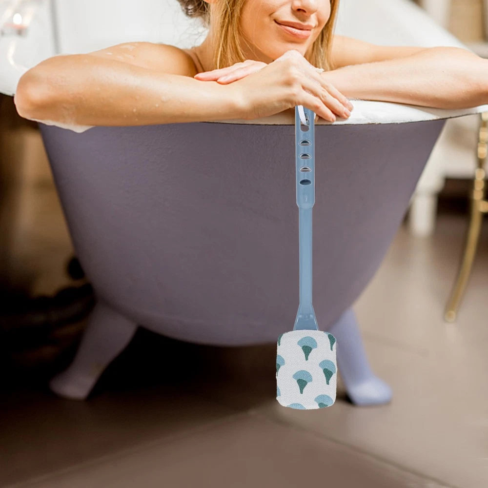 2 Pcs Scrub Bath Brush Back Shower Long Handle Scrubber for Use in