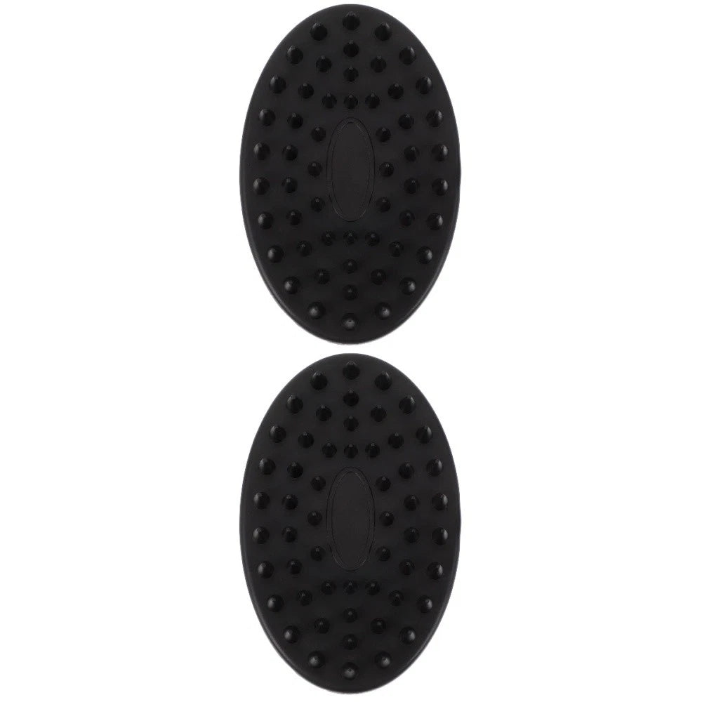 2 PCS Silicone Shampoo Brush Woman Baby Body Shower Scrubber Hair Infant Bath