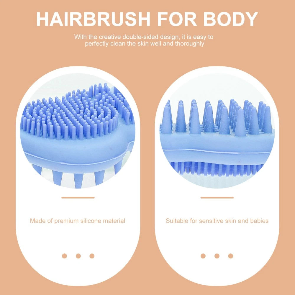 3 PCS Multifunctional Bath Brush Exfoliating Body Scrubber Baby Tool