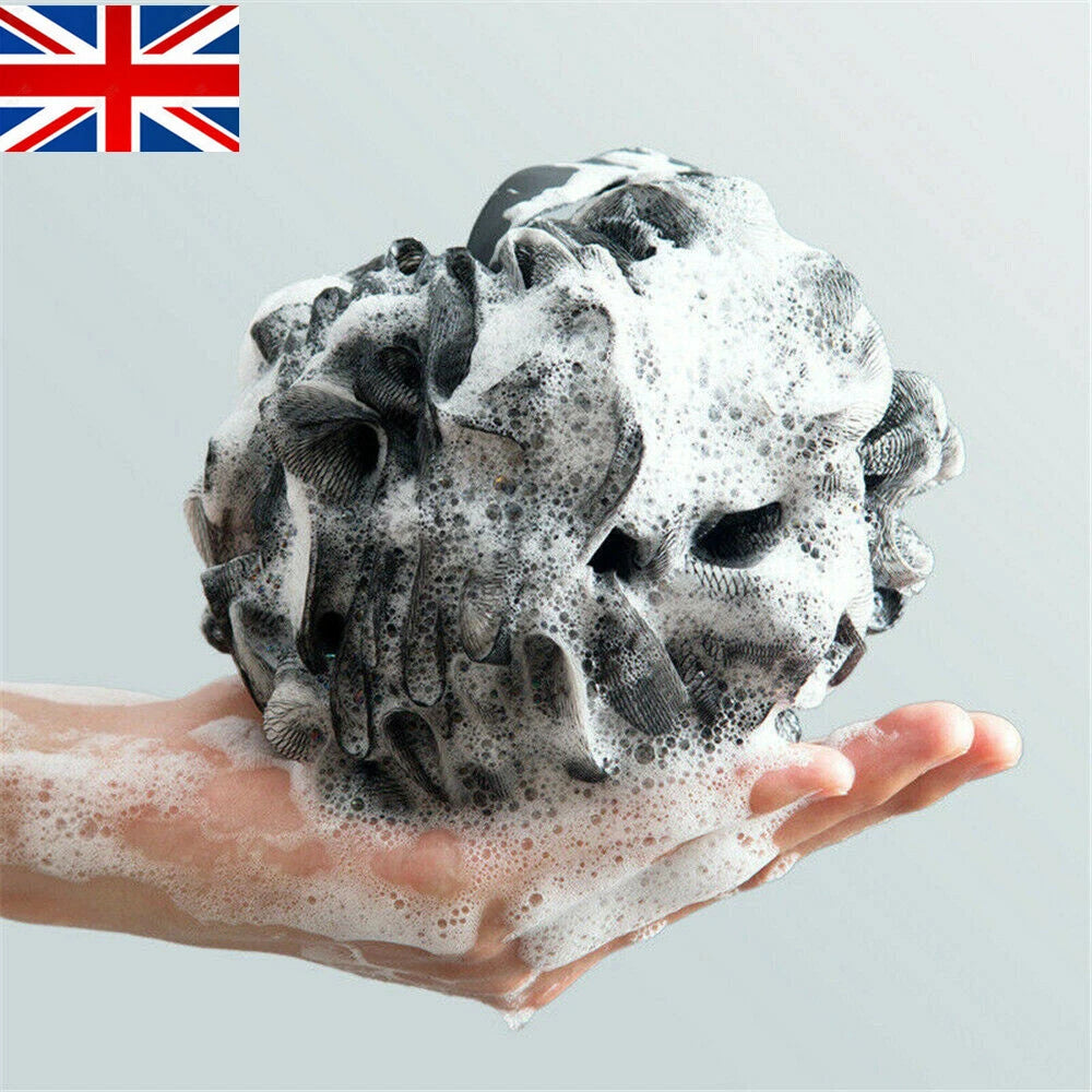 Shower Body Brush Ball Large Scrubber Sponge Exfoliating Puff Bath Mesh Ball UK