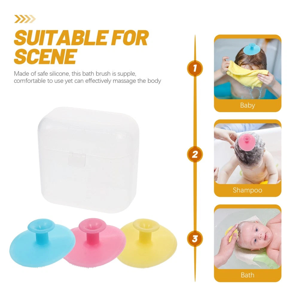 Baby Bath Brush Cleansing Gentle Cleanser Scrub Brushes for Cleaning