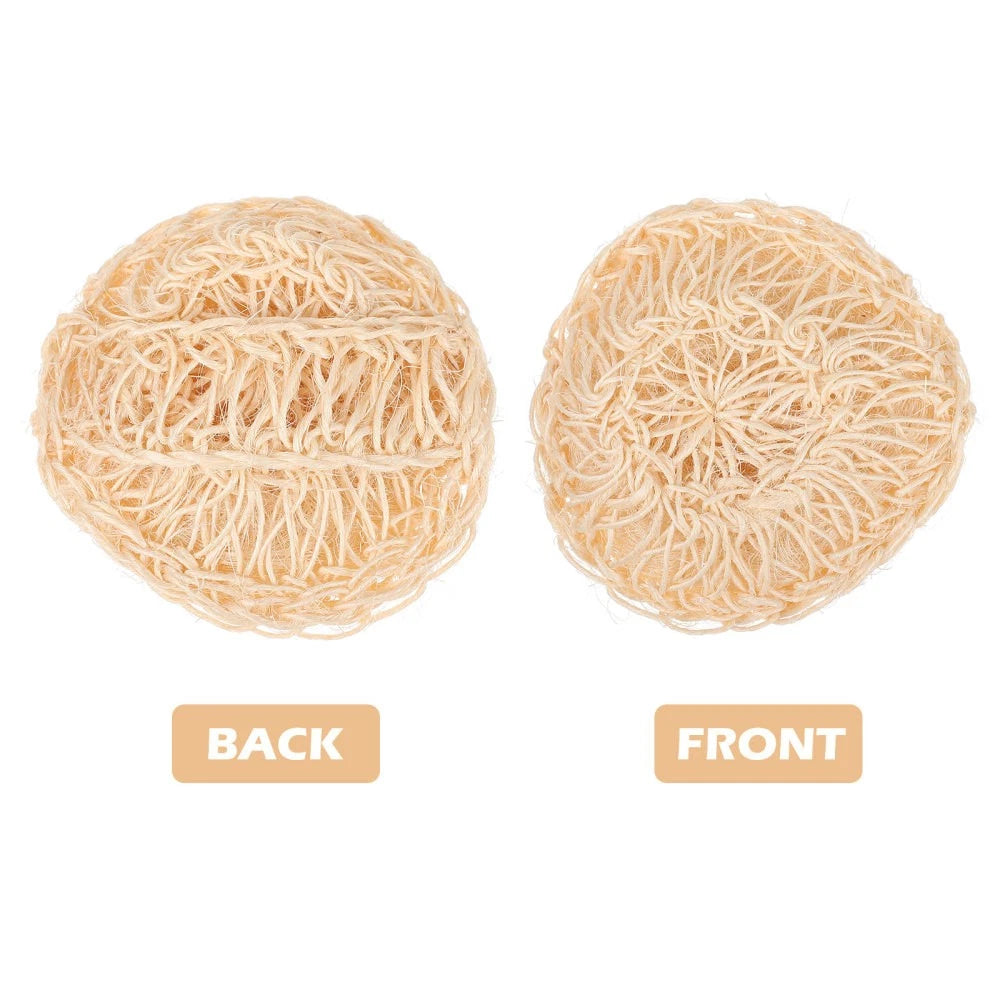 2 Pcs Sisal Bath Brush Mother Man Body Scruber Bathing Accessories