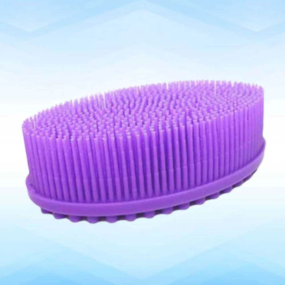 2 PCS Bath Brush Silicone Exfoliator Body Scrubber Baby Bathing Shower