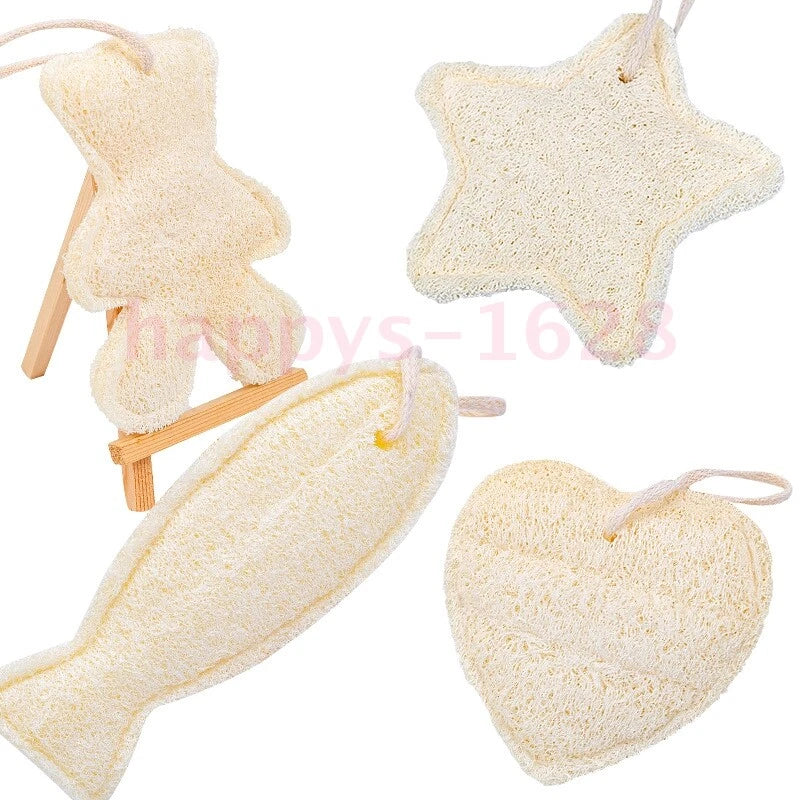 Body Exfoliating Loofah Back Scrubber Natural luffa Shower Bath Child Clean Skin