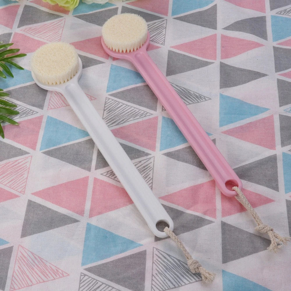 Long Handle Bath Scrubber Printed Exfoliating Shower Brush (Wapiti)