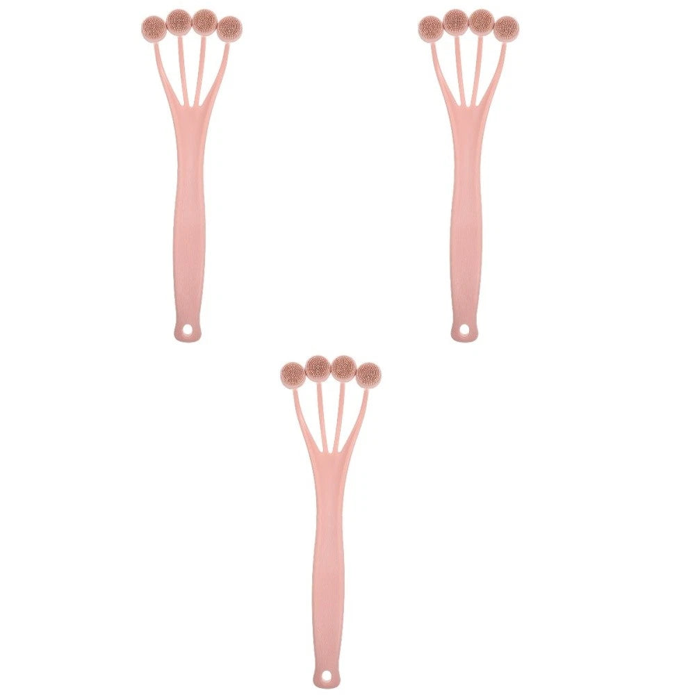 3 Pack Exfoliating Bath Brush Back Scrubber Shower for Women Body
