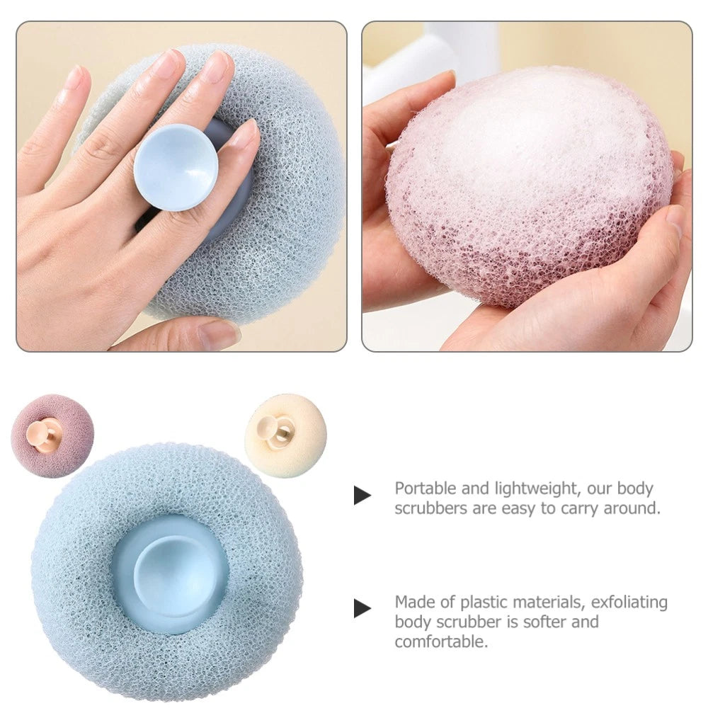 3 Pcs Bath Brush Miss Shower Exfoliator Scrubber for Woman