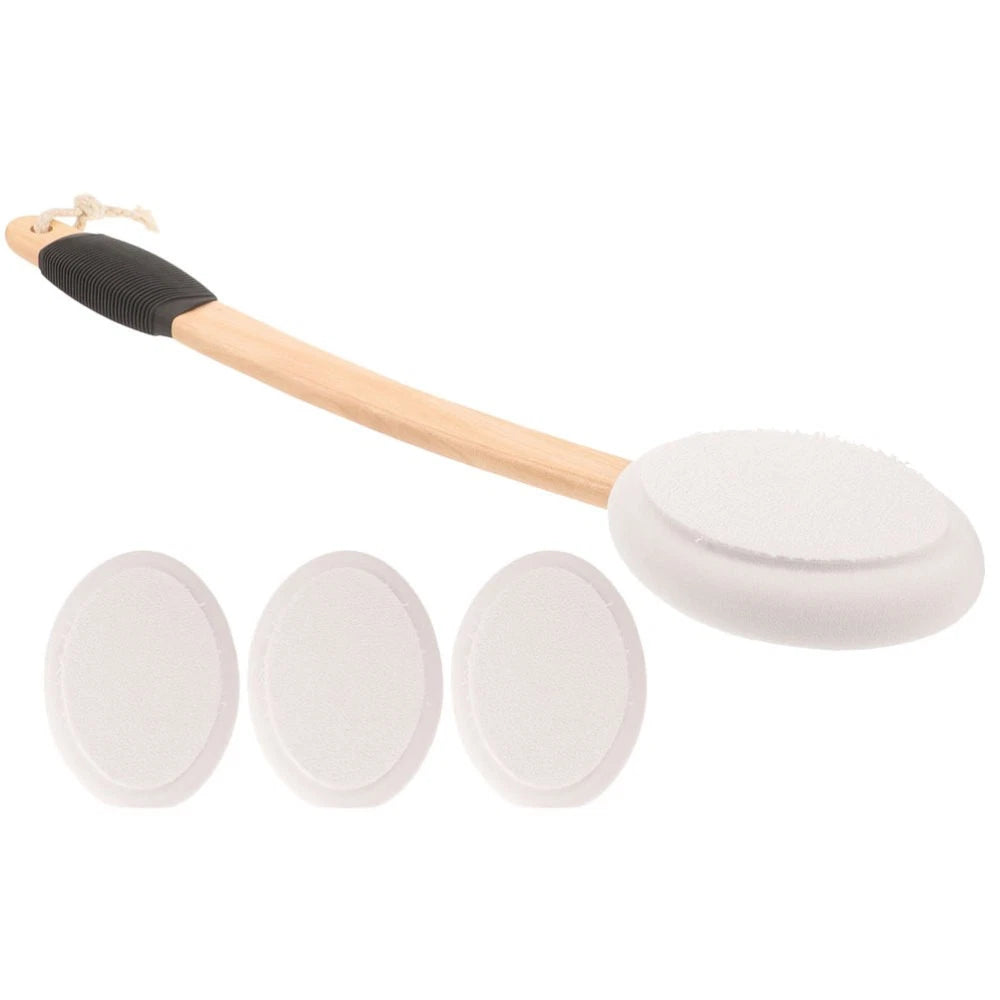 Back Applicator Anti- Bath Brush Set Baby Exfoliator for Putting on Cream